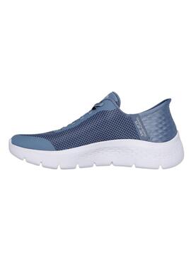 Turnschuhe Skechers Go Walk in Blau für Damen