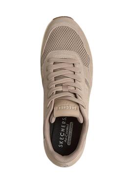 Turnschuhe Skechers Uno Vintage beige für Damen