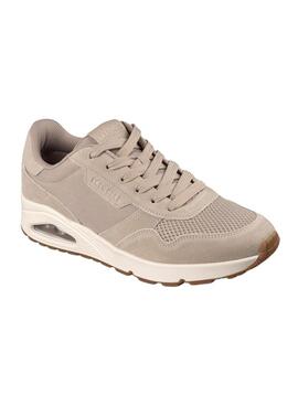 Turnschuhe Skechers Uno Vintage beige für Damen