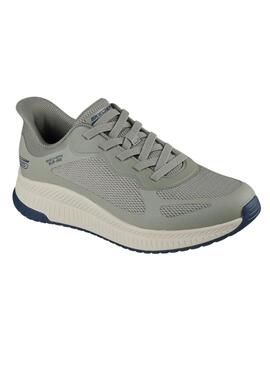 Sneakers Skechers Bobs Squad Slip 4 grün für Herren.