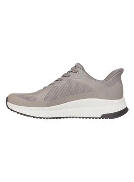 Turnschuhe Skechers Bobs Squad Slip 4 taupe für Herren