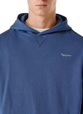 Kapuzenpullover Pepe Jeans Geo blau für Herren.