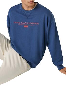 Sweatshirt Pepe Jeans Summer Logo blau für Herren