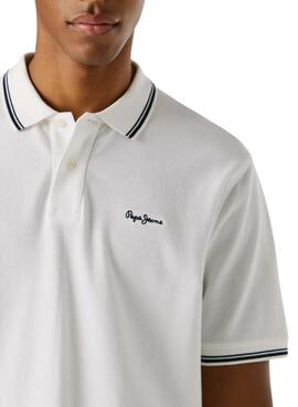 Polo Pepe Jeans Carson weiß für Herren