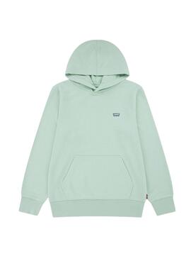 Levis Mini Batwing Hoodie in Grün für Jungen und Mädchen.