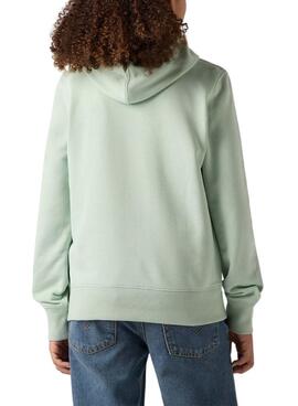 Levis Mini Batwing Hoodie in Grün für Jungen und Mädchen.