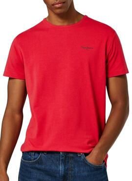 T-Shirt Pepe Jeans Connor rot für Herren