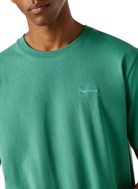 T-Shirt Pepe Jeans Connor grün für Herren