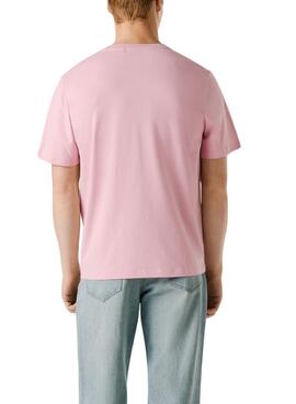 T-shirt Pepe Jeans Connor in Rosa für Herren.