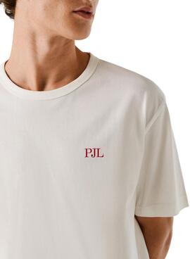 T-shirt Pepe Jeans Garret weiß für Herren.