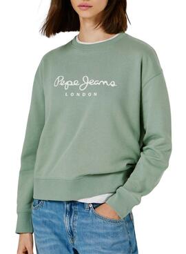 Sweatshirt Pepe Jeans Maty in Grün für Damen