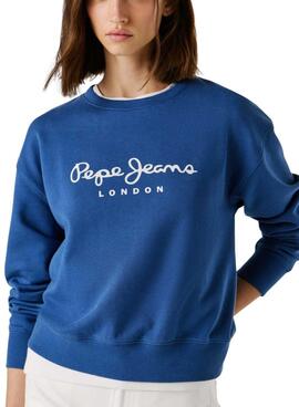 Sweatshirt Pepe Jeans Maty in Blau für Damen