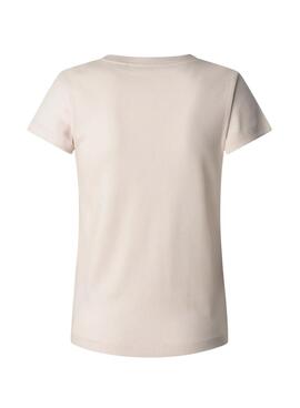 T-Shirt Pepe Jeans Merida in Rosa für Damen.