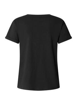 T-Shirt Pepe Jeans Nadda Schwarz für Damen