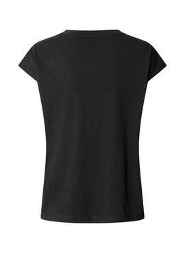 T-Shirt Pepe Jeans Nadira schwarz für Damen
