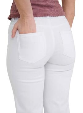 Weiße Only Blush Damen Jeanshose
