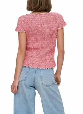 Top Only Celle mit rotem Vichy-Muster für Damen