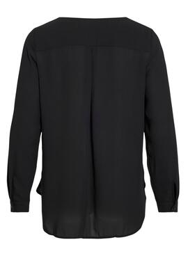 Bluse Vila Lucy schwarz für Damen