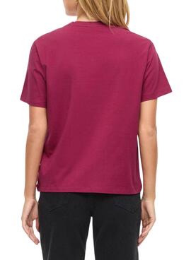 T-shirt Vila Vinora Bordeaux für Damen.