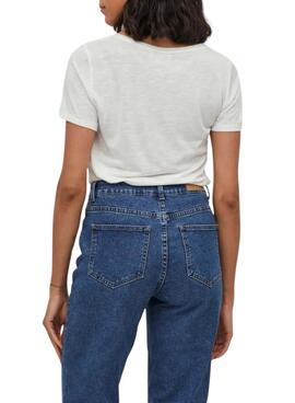 T-Shirt Vila Noel weiß für Damen.