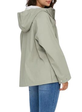 Regenjacke Only Elisa in Grün für Damen