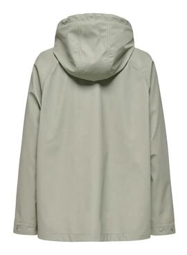 Regenjacke Only Elisa in Grün für Damen
