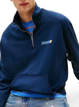 Tommy Jeans LA Relaxed Pullover Marineblau für Herren