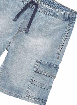 Bermuda-Mayoral-Shorts in Blau mit Kordelzug für Jungen