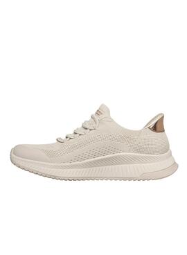 Turnschuhe Skechers BOBS Squad 4 beige für Damen