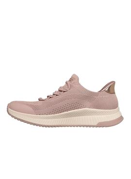 Turnschuhe Skechers BOBS Squad 4 in Rosa für Damen.