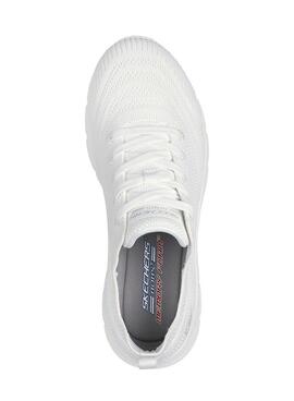 Sneaker Skechers BOBS Sport B Flex Lo weiß für Damen