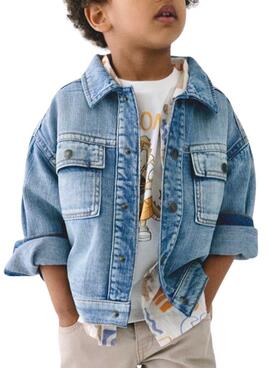 Blaue Mayoral Jeansjacke mit Taschen für Jungen.