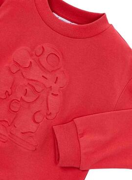 Rote Mayoral-Astronauten-Sweatshirt für Jungen.