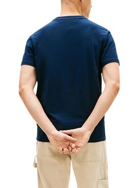 Tommy Jeans Vintage-Logo-T-Shirt in Marineblau für Herren