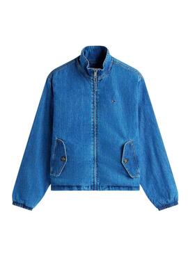 Tommy Jeans Chambray blaue Denimjacke für Damen.