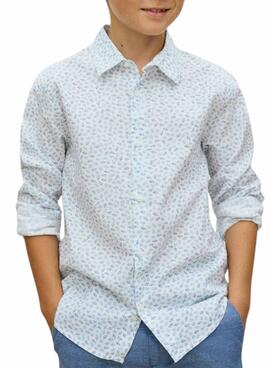 Hemd Mayoral mit Blättermuster für Jungen.