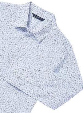 Hemd Mayoral mit Blättermuster für Jungen.