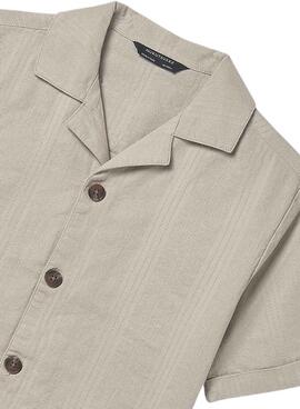 Beigefarbene Mayoral Hemd für Jungen.