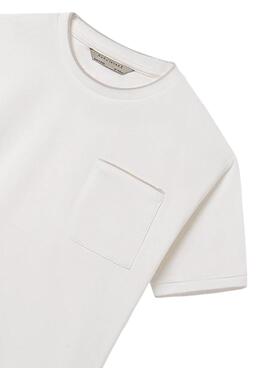 T-Shirt Mayoral weiß mit Tasche für Jungen