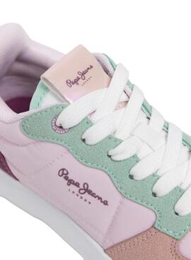 Turnschuh Pepe Jeans Tegan Bass rosa für Mädchen