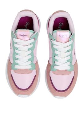 Turnschuh Pepe Jeans Tegan Bass rosa für Mädchen