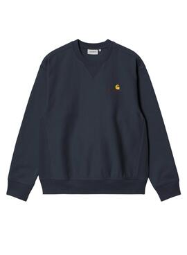 Sweatshirt Carhartt American Script blau für Herren.