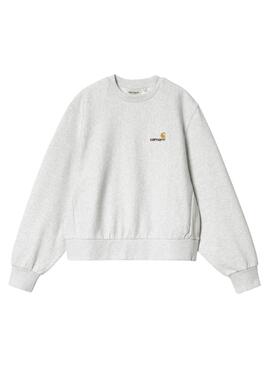 Sweatshirt Carhartt American Script grau für Damen
