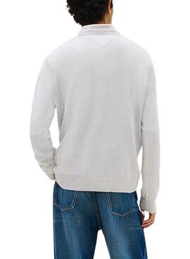 Tommy Jeans Essential Slim grau Jersey für Herren