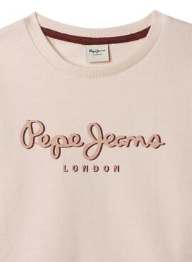 Sudadera Pepe Jeans Gab rosa für Mädchen.