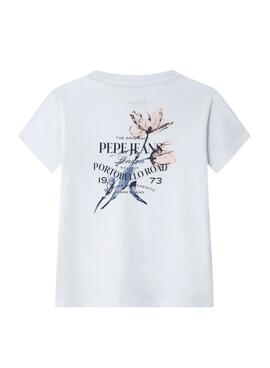 T-Shirt Pepe Jeans Gaylor weiß für Mädchen