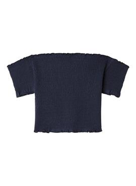 T-Shirt Pepe Jeans Georgina in Marineblau für Mädchen.