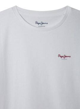 T-Shirt Pepe Jeans Gigi in Weiß für Mädchen.