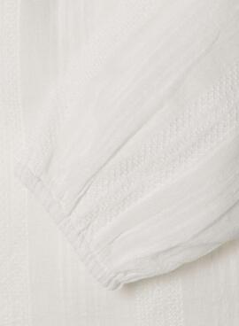 Bluse Pepe Jeans Heather Weiß für Mädchen