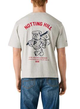 T-shirt Pepe Jeans Gideon grau für Herren